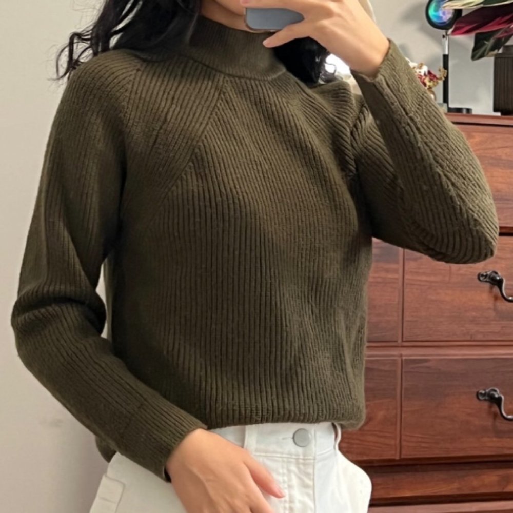 MANGO Olive Sweater (SOLD)